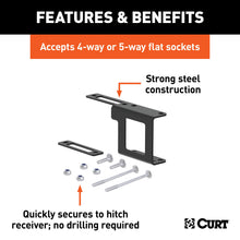 Load image into Gallery viewer, CURT 58002 Easy-Mount Wiring Bracket for 4 or 5-Way Flat (1-1/4" Receiver)