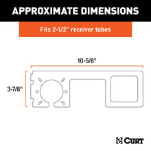 Load image into Gallery viewer, CURT 58003 Easy-Mount Wiring Bracket for 4 or 5-Flat &amp; 6 or 7-Round (2-1/2" Receiver)