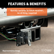 Load image into Gallery viewer, CURT 58003 Easy-Mount Wiring Bracket for 4 or 5-Flat &amp; 6 or 7-Round (2-1/2" Receiver)