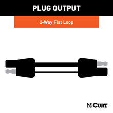 Load image into Gallery viewer, CURT 58020 2-Way Flat Connector Plug &amp; Socket with 12" Wires