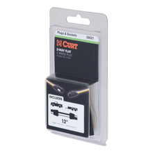 Load image into Gallery viewer, CURT 58021 2-Way Flat Connector Plug &amp; Socket with 12" Wires (Packaged)