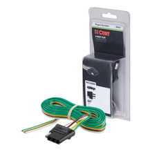 Load image into Gallery viewer, CURT 58041 4-Way Flat Connector Socket with 60" Wires (Vehicle Side, Packaged)