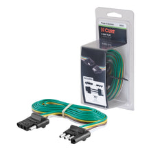 Load image into Gallery viewer, CURT 58051 4-Way Flat Connector Plug &amp; Socket with 72" Wires (Packaged)
