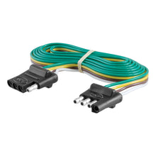 Load image into Gallery viewer, CURT 58051 4-Way Flat Connector Plug &amp; Socket with 72" Wires (Packaged)