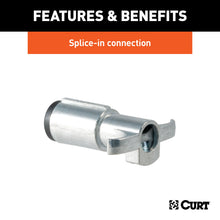 Load image into Gallery viewer, CURT 58060 4-Way Round Connector Plug (Trailer Side)