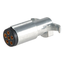 Load image into Gallery viewer, CURT 58080 6-Way Round Connector Plug (Trailer Side, Diecast Metal)