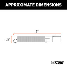 Load image into Gallery viewer, CURT 58083 6-Way Round Connector Plug with Spring (Trailer Side, Packaged)