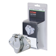 Load image into Gallery viewer, CURT 58091 6-Way Round Connector Socket (Vehicle Side, Packaged)