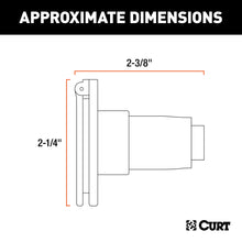 Load image into Gallery viewer, CURT 58091 6-Way Round Connector Socket (Vehicle Side, Packaged)