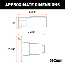Load image into Gallery viewer, CURT 58092 6-Way Round Connector Plug &amp; Socket (Packaged)