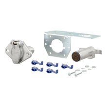 Load image into Gallery viewer, CURT 58093 6-Way Round Connector Plug &amp; Socket with Hardware (Packaged)