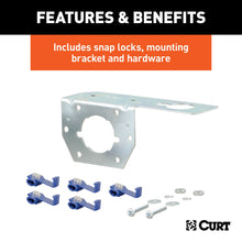 Load image into Gallery viewer, CURT 58093 6-Way Round Connector Plug &amp; Socket with Hardware (Packaged)