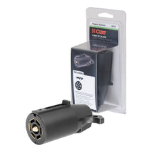 Load image into Gallery viewer, CURT 58141 7-Way RV Blade Connector Plug (Trailer Side, Black Plastic, Packaged)