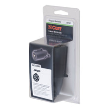 Load image into Gallery viewer, CURT 58141 7-Way RV Blade Connector Plug (Trailer Side, Black Plastic, Packaged)