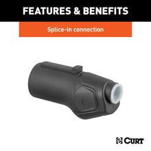 Load image into Gallery viewer, CURT 58145 Heavy-Duty 7-Way RV Blade Connector Plug (Trailer Side)