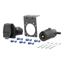 Load image into Gallery viewer, CURT 58152 7-Way RV Blade Connector Plug &amp; Socket with Hardware (Packaged)