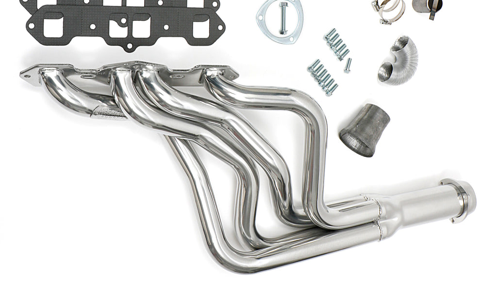 Hedman Hedders 58156 Silver Long-Tube EO Headers for 68-76 Olds 442, Cutlass, F85 w/Olds 400-455 for Select Oldsmobile 442, Oldsmobile Cutlass, Oldsmobile Delta 88, Oldsmobile F85, Oldsmobile Vista Cruiser