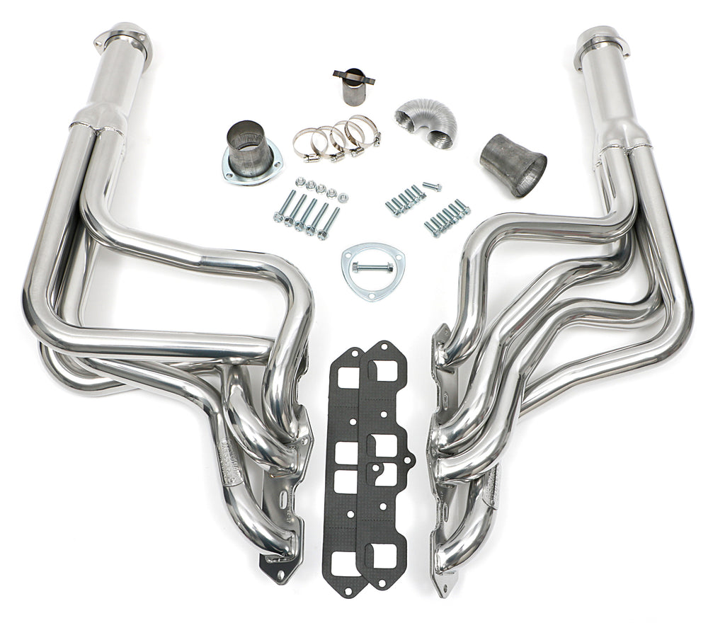 Hedman Hedders 58156 Silver Long-Tube EO Headers for 68-76 Olds 442, Cutlass, F85 w/Olds 400-455 for Select Oldsmobile 442, Oldsmobile Cutlass, Oldsmobile Delta 88, Oldsmobile F85, Oldsmobile Vista Cruiser