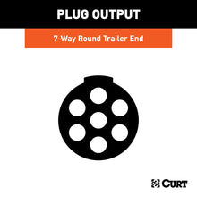 Load image into Gallery viewer, CURT 58161 7-Way Round Connector Plug (Trailer Side, Packaged)