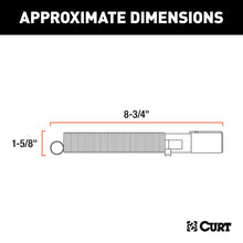 Load image into Gallery viewer, CURT 58181 7-Way Round Connector Plug with Spring (Trailer Side, Packaged)