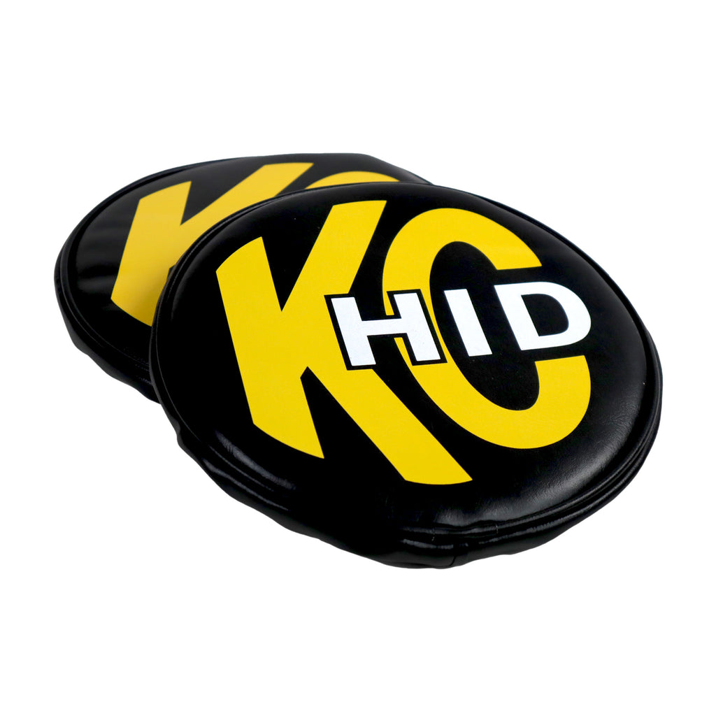 KC HiLiTES 5818 KC Cover 8in Vinyl HID Black Yellow PR