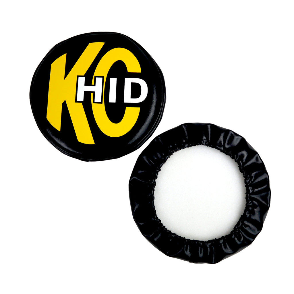 KC HiLiTES 5818 KC Cover 8in Vinyl HID Black Yellow PR