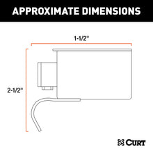 Load image into Gallery viewer, CURT 58190 7-Way RV Blade Connector Plug (Trailer Side, Diecast Metal)
