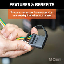 Load image into Gallery viewer, CURT 58201 4-Way Flat Connector Dust Cover (Vehicle Side, Packaged)