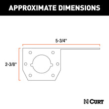 Load image into Gallery viewer, CURT 58210 Connector Mounting Bracket for 4 or 6-Way Round