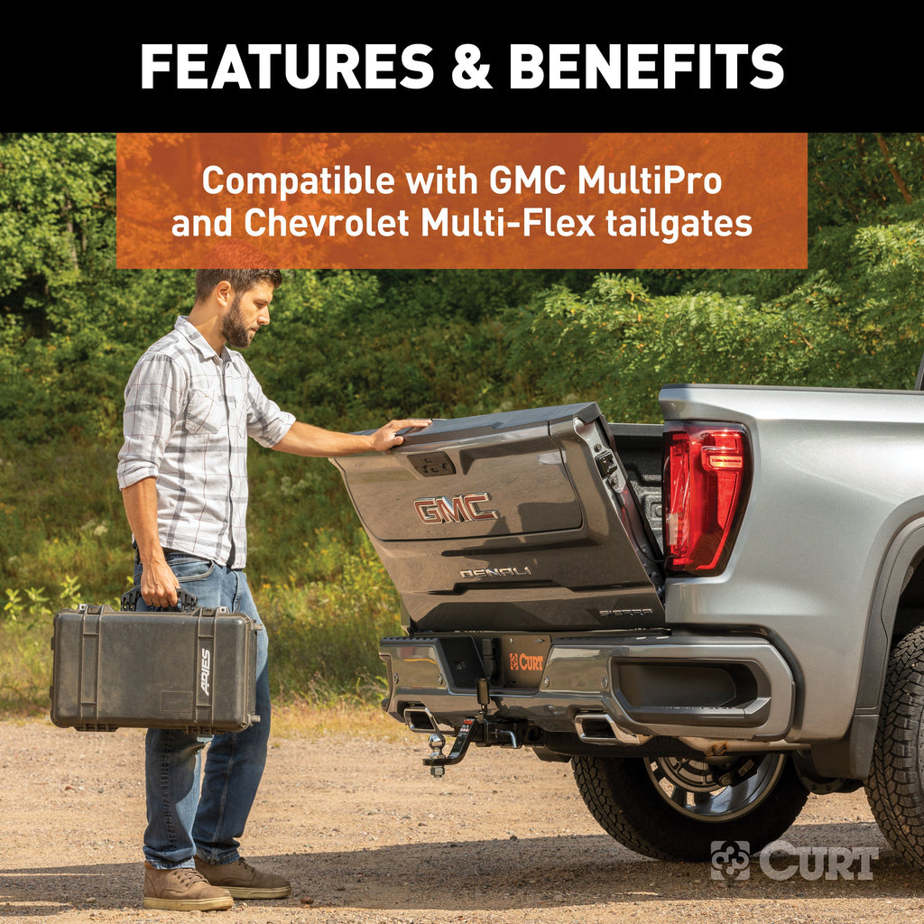 CURT 58265 Protective MultiPro/Multi-Flex Tailgate Sensor with 2in. Hitch Cap - Truck Part Superstore