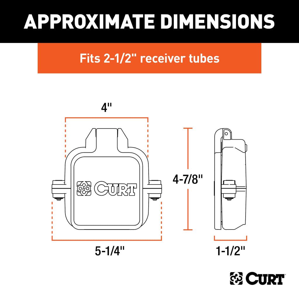 CURT 58266 Protective MultiPro/Multi-Flex Tailgate Sensor with 2-1/2in. Hitch Cap - Truck Part Superstore