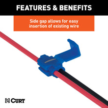 Load image into Gallery viewer, CURT 58280 Snap Lock Tap Connectors (18-14 Wire Gauge, 100-Pack)