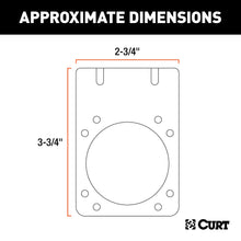 Load image into Gallery viewer, CURT 58291 Connector Mounting Bracket for 7-Way RV Blade (Black, Packaged)