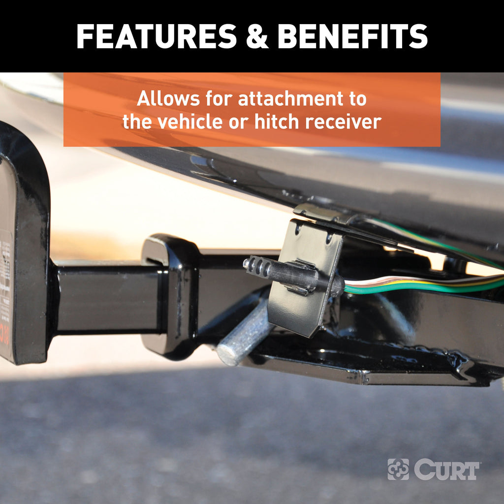 CURT 58300 Connector Mounting Bracket for 4-Way Flat