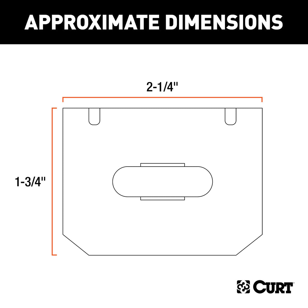 CURT 58301 Connector Mounting Bracket for 4-Way Flat (Packaged)