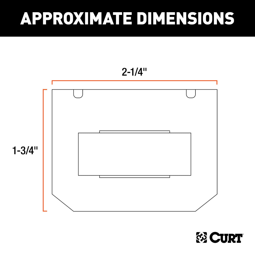 CURT 58303 Connector Mounting Bracket for 5-Way Flat