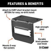 Load image into Gallery viewer, CURT 58303 Connector Mounting Bracket for 5-Way Flat