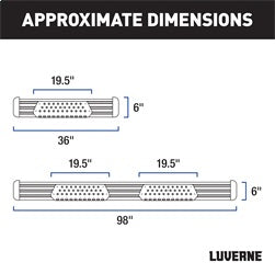 Luverne 583100-570747 LUVERNE 583100-570747 O-Mega II 100-Inch; 36-Inch Silver Aluminum Side Steps; Se for Select Dodge Sprinter 2500, Dodge Sprinter 3500, Freightliner Sprinter 2500, Freightliner Sprinter 3500, Mercedes-Benz Sprinter 2500, Mercedes-Benz
