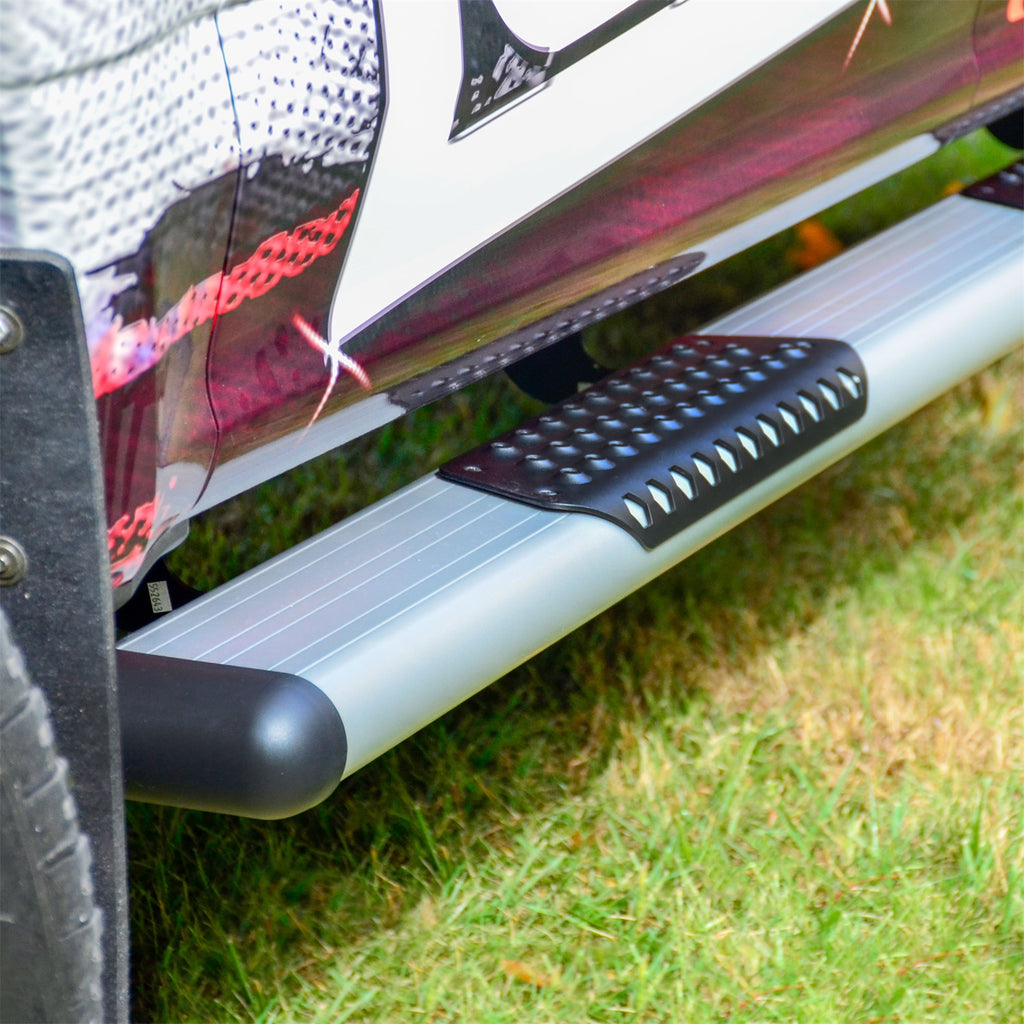 Luverne 583100-571477 LUVERNE 583100-571477 O-Mega II 100-Inch; 36-Inch Silver Aluminum Side Steps; Co for Select Ram ProMaster 1500, Ram ProMaster 2500, Ram ProMaster