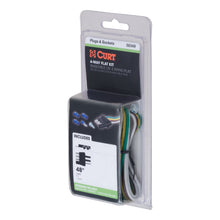 Load image into Gallery viewer, CURT 58349 4-Way Flat Connector Plug with 48" Wires &amp; Hardware (Trailer Side, Packaged)
