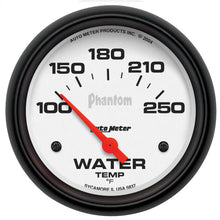 Load image into Gallery viewer, AutoMeter 5837 GAUGE, WATER TEMP, 2 5/8", 100-250?F, ELECTRIC, PHANTOM