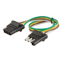 Load image into Gallery viewer, CURT 58380 4-Way Flat Connector Plug &amp; Socket with 12" Wires
