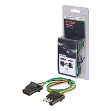 Load image into Gallery viewer, CURT 58381 4-Way Flat Connector Plug &amp; Socket with 12" Wires (Packaged)