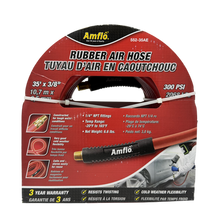 Load image into Gallery viewer, Amflo 552-35AE Rubber Air Hose, 3/8&quot; x 35&#39;, 300PSI - 1/4&quot; NPT