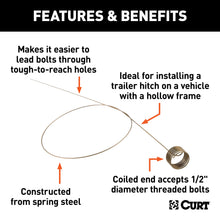 Load image into Gallery viewer, CURT 58400 Fish Wire for 1/2" Diameter Bolts