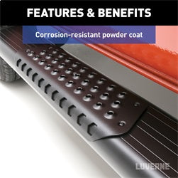 Luverne 584100-571477 LUVERNE 584100-571477 O-Mega II 100-Inch; 36-Inch Black Aluminum Side Steps; Com for Select Ram ProMaster 1500, Ram ProMaster 2500, Ram ProMaster