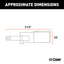 Load image into Gallery viewer, CURT 58414 Electrical Adapter (4-Way Round Vehicle to 4-Way Flat Trailer)