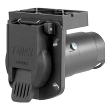 Load image into Gallery viewer, CURT 58417 7-Way RV Blade Connector Socket with Integrated Bracket (Vehicle Side, Packaged)