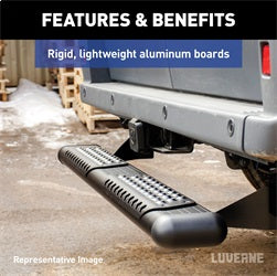 Luverne 584254-570749 LUVERNE 584254-570749 O-Mega II 54-Inch Black Aluminum Rear Step; Compatible wit for Select Dodge Sprinter 2500, Dodge Sprinter 3500, Freightliner Sprinter 2500, Freightliner Sprinter 3500, Mercedes-Benz Sprinter 2500, Mercedes-Benz