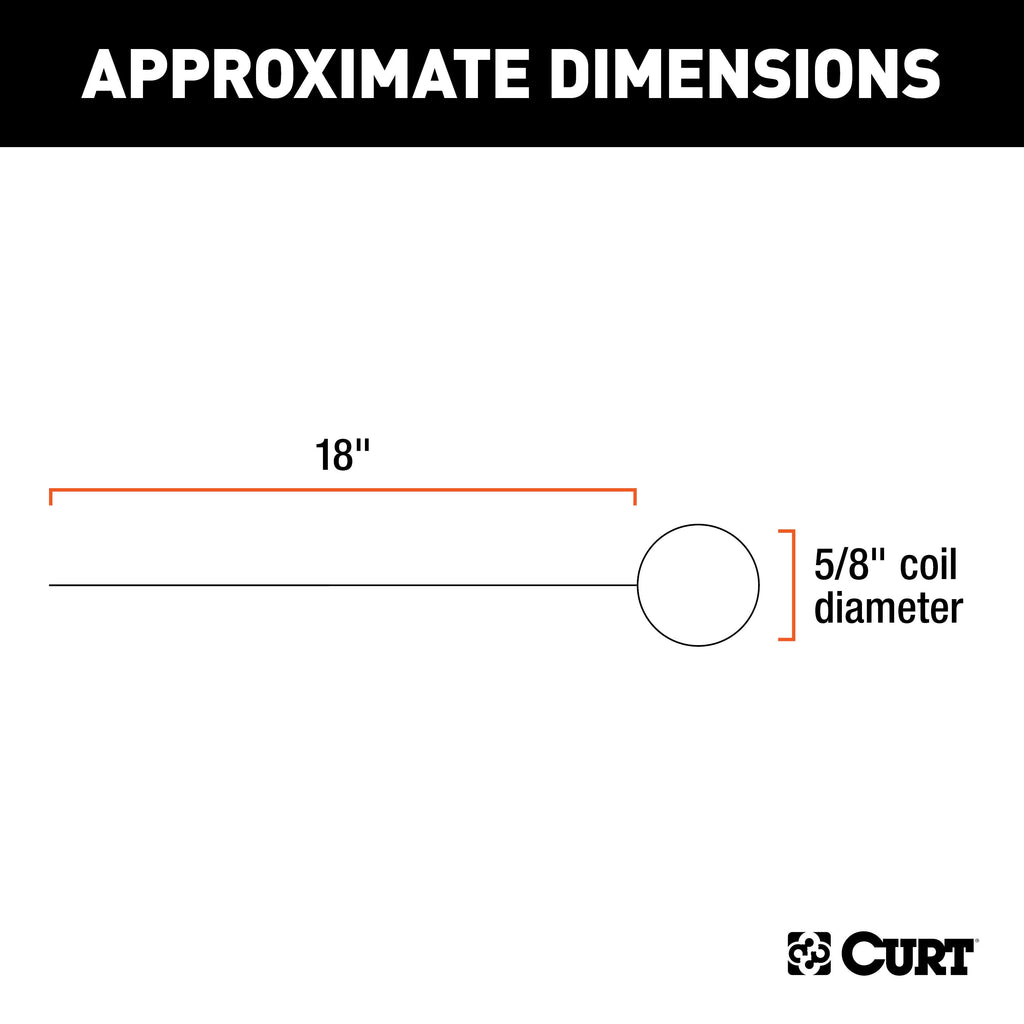 CURT 58430 Fish Wire for 5/8" Diameter Bolts